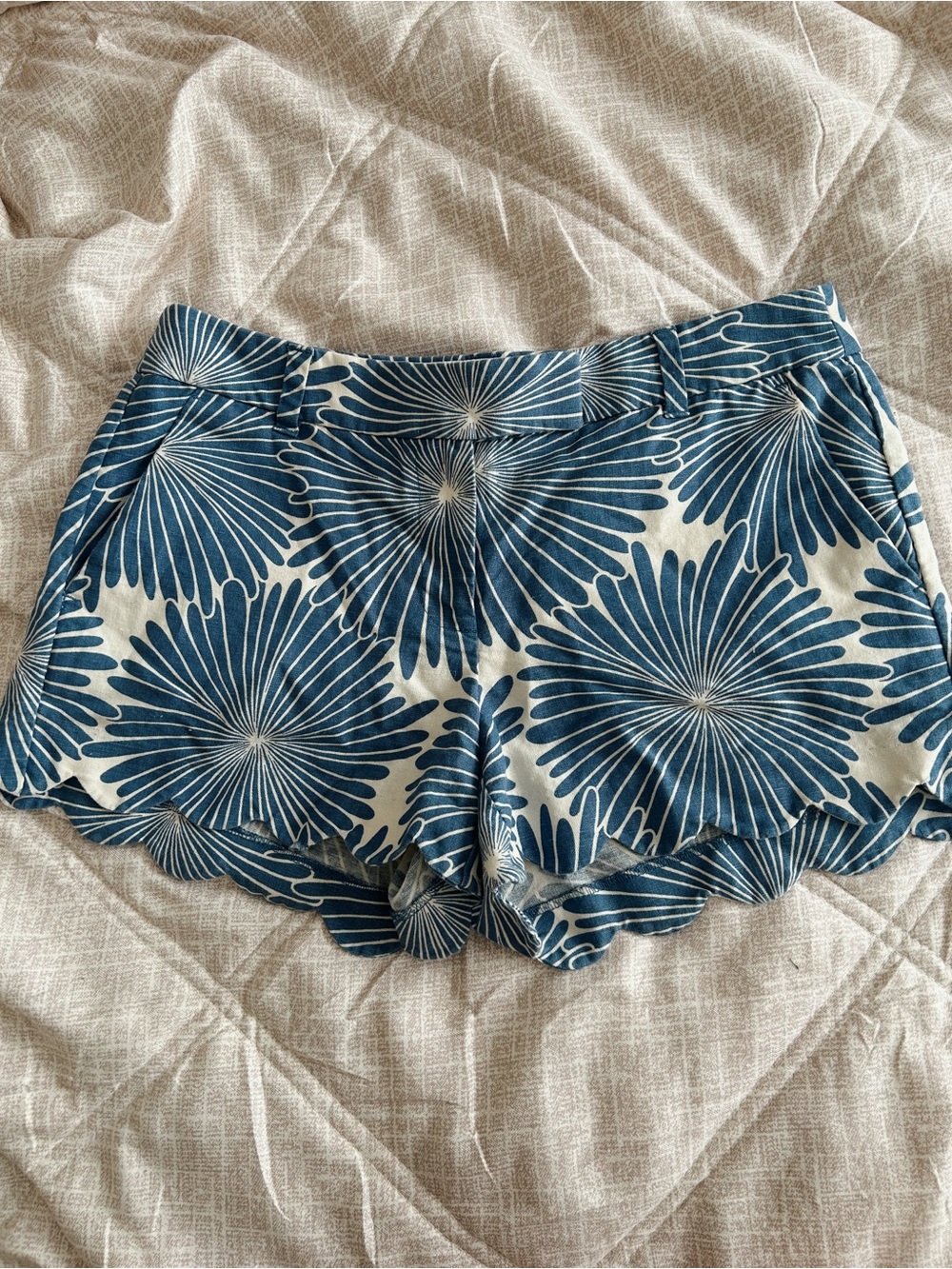J.Crew // Floral Scalloped Shorts